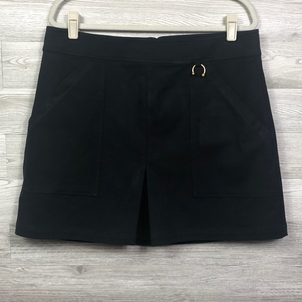 A.L.C. Skirt Black Cotton Tencil Pockets Plus 14